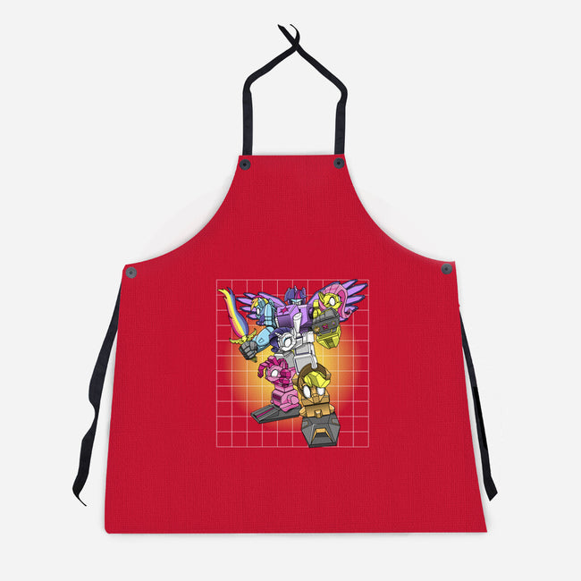 My Little Ponytron-unisex kitchen apron-boltfromtheblue