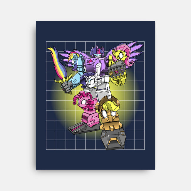 My Little Ponytron-none stretched canvas-boltfromtheblue