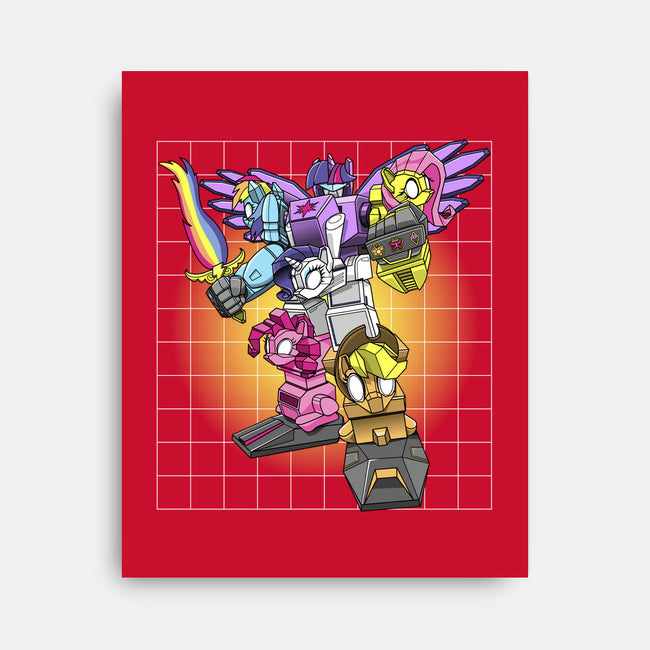 My Little Ponytron-none stretched canvas-boltfromtheblue