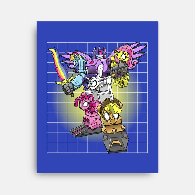 My Little Ponytron-none stretched canvas-boltfromtheblue