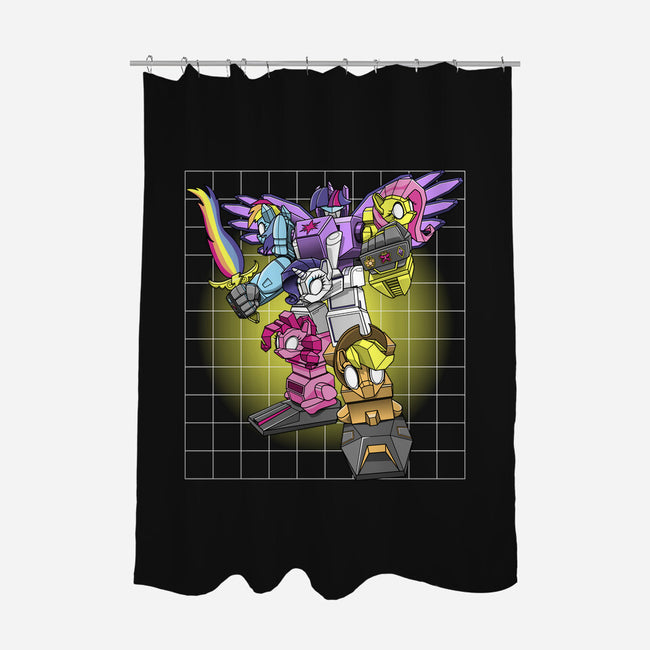 My Little Ponytron-none polyester shower curtain-boltfromtheblue