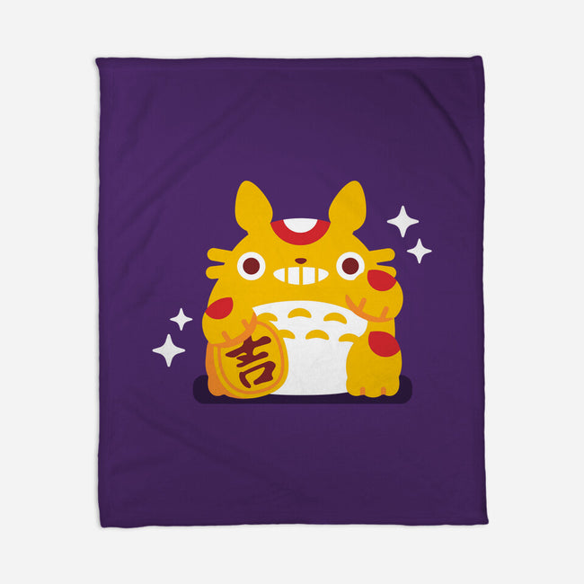 My Neighbor Maneki-Neko-none fleece blanket-daria rhodes