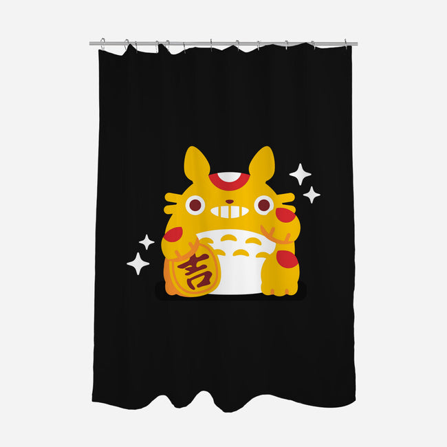 My Neighbor Maneki-Neko-none polyester shower curtain-daria rhodes