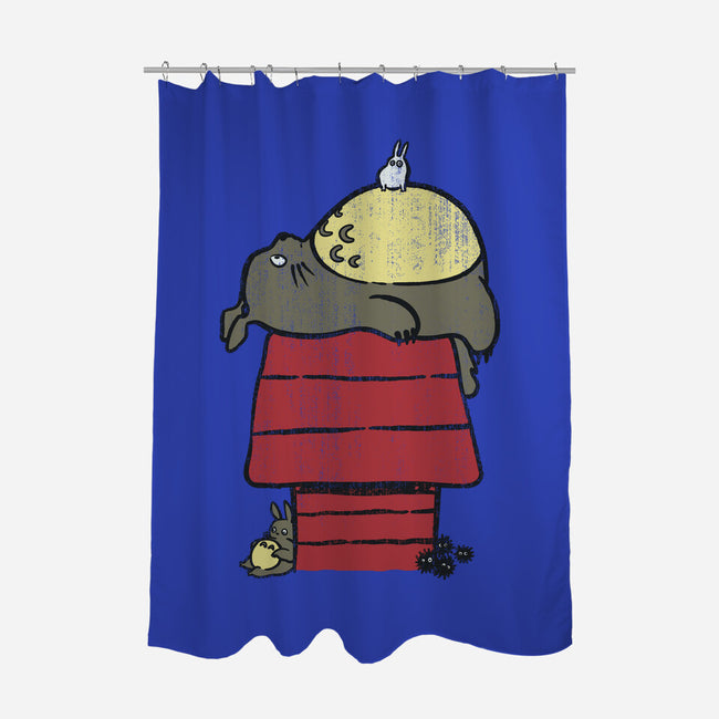 My Neighbor Peanut-none polyester shower curtain-Azafran