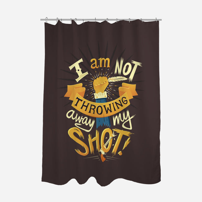 My Shot-none polyester shower curtain-risarodil