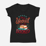 My Weekend is Booked-womens v-neck tee-risarodil