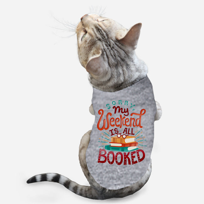 My Weekend is Booked-cat basic pet tank-risarodil