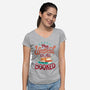 My Weekend is Booked-womens v-neck tee-risarodil