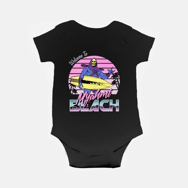 Myahmi Beach-baby basic onesie-Immortalized