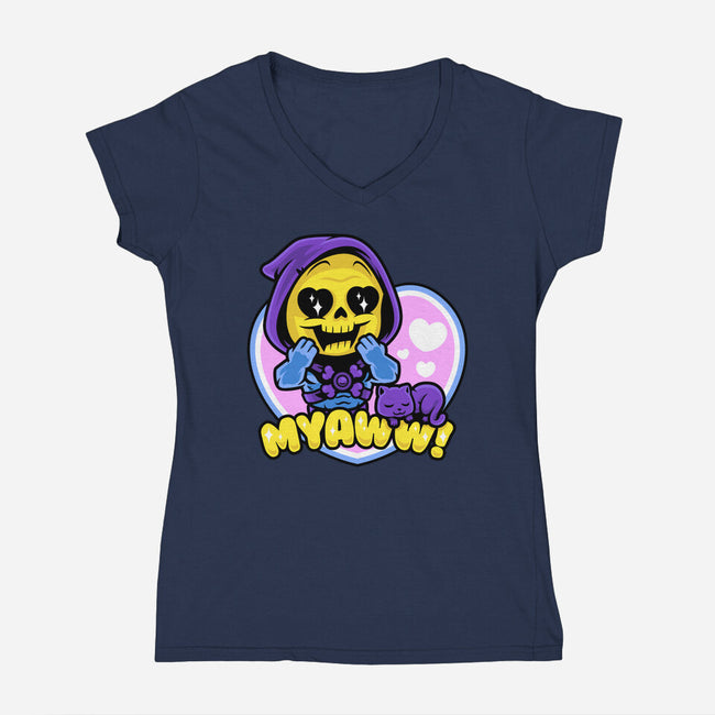 MYAWW!-womens v-neck tee-harebrained
