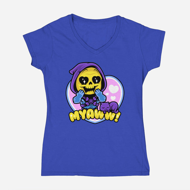 MYAWW!-womens v-neck tee-harebrained