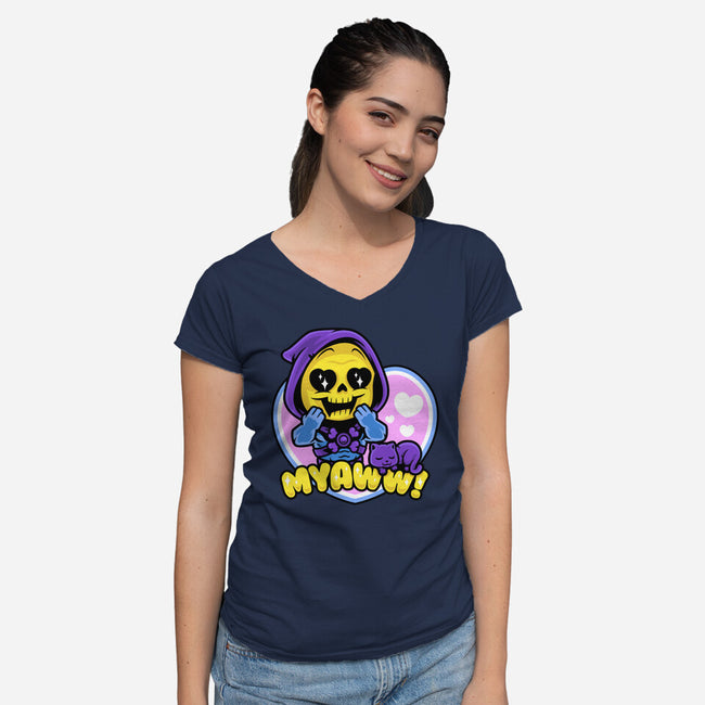 MYAWW!-womens v-neck tee-harebrained