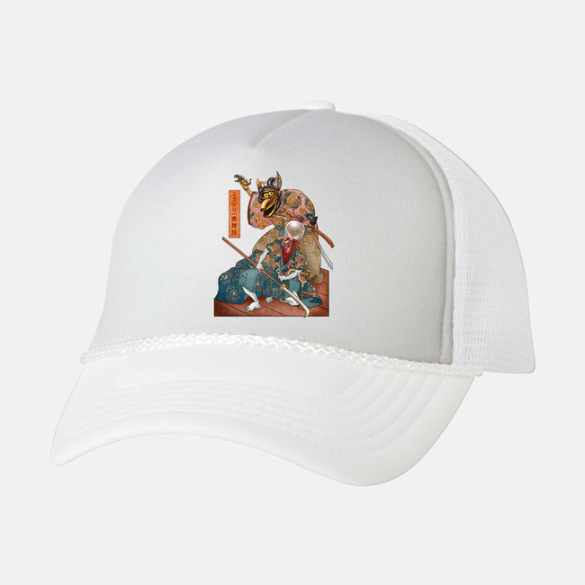 Mystery Kabuki-unisex trucker hat-ChetArt