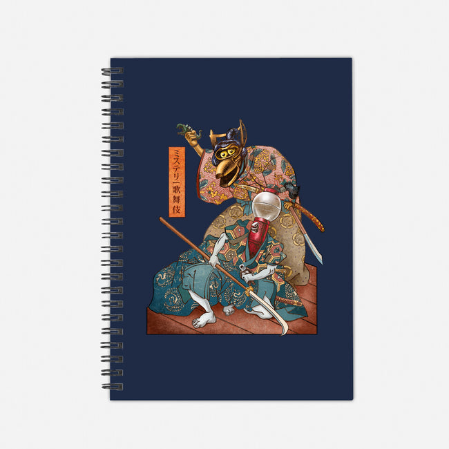 Mystery Kabuki-none dot grid notebook-ChetArt