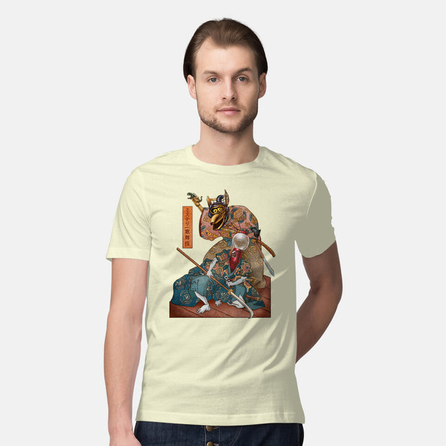 Mystery Kabuki-mens premium tee-ChetArt