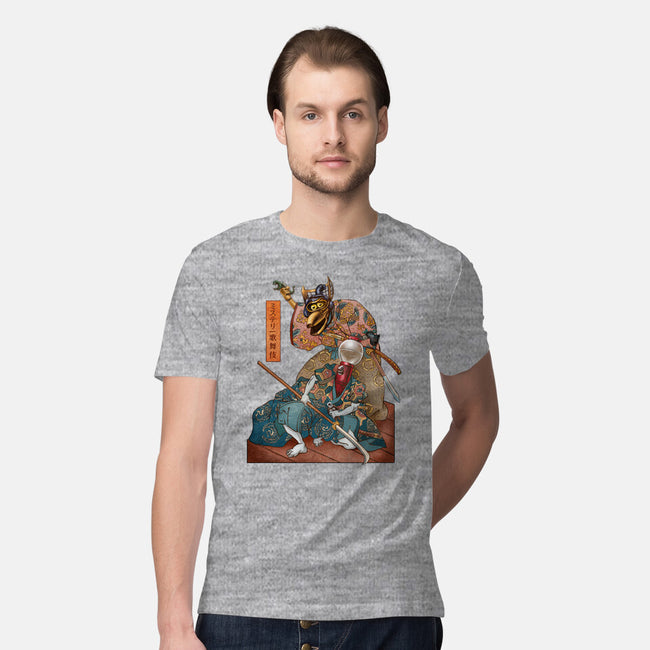 Mystery Kabuki-mens premium tee-ChetArt