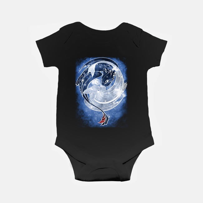 Last Starry Dragons-baby basic onesie-ChocolateRaisinFury