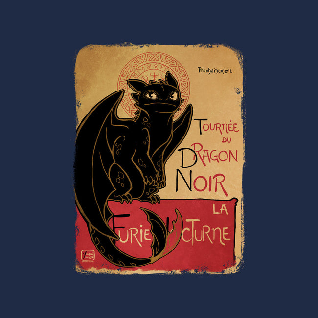 Le Dragon Noir-none stretched canvas-YoukaiYume