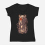 Le Passage des Morts Nouveaux-womens v-neck tee-Moutchy