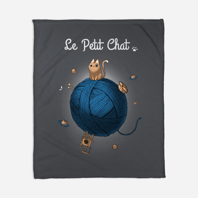 Le Petit Chat-none fleece blanket-BlancaVidal