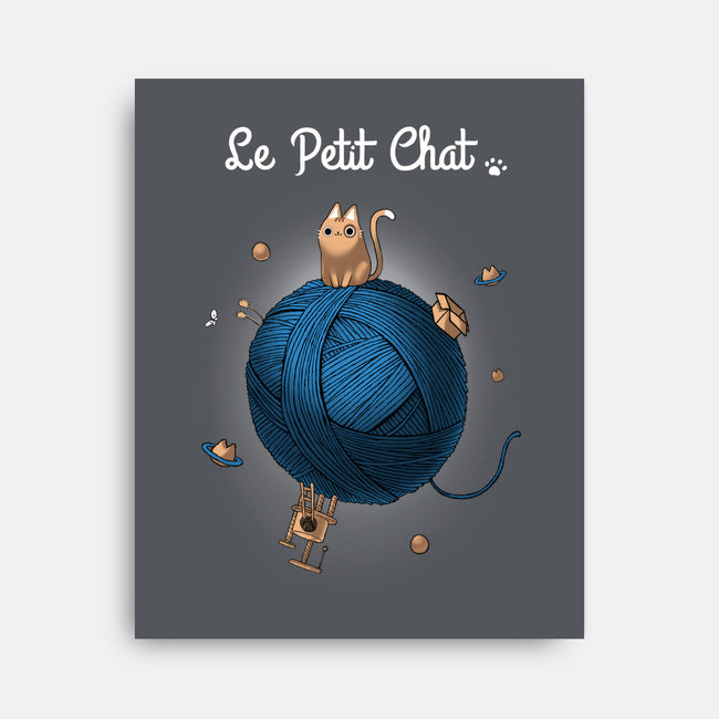Le Petit Chat-none stretched canvas-BlancaVidal