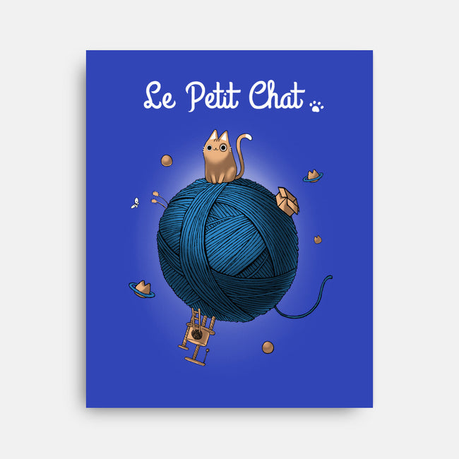Le Petit Chat-none stretched canvas-BlancaVidal