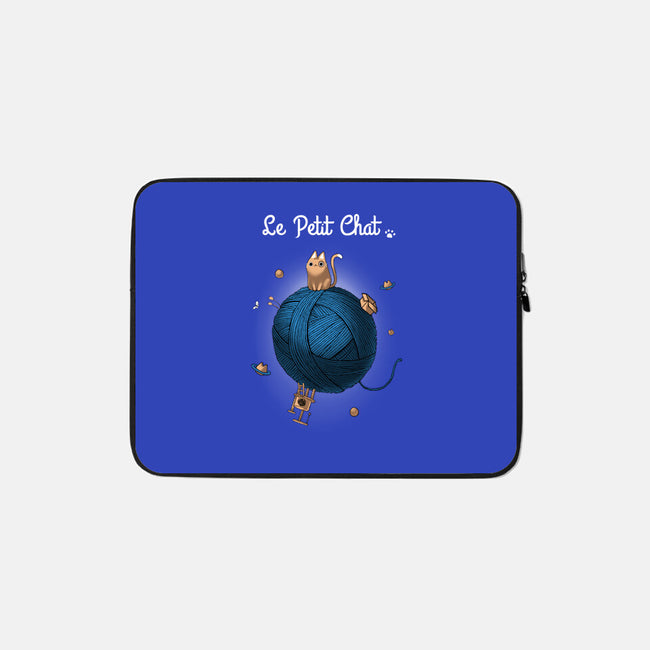 Le Petit Chat-none zippered laptop sleeve-BlancaVidal