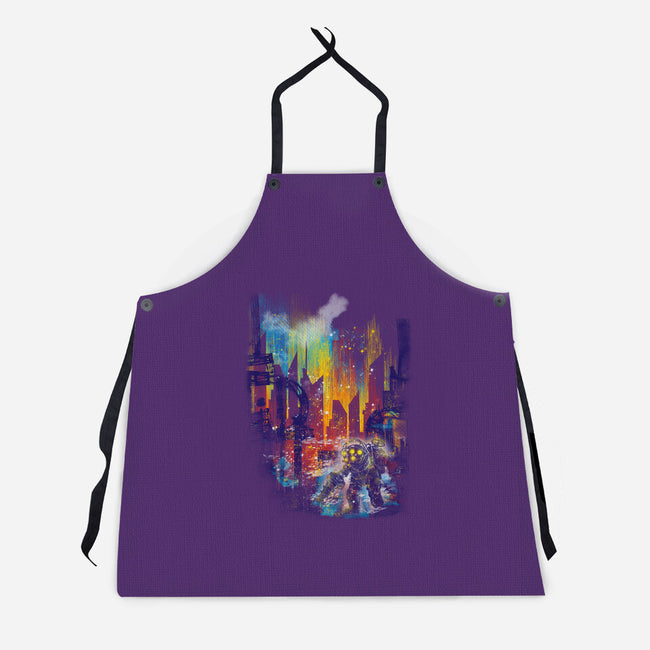 Leaving Rapture-unisex kitchen apron-kharmazero