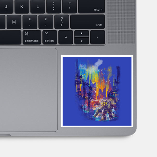 Leaving Rapture-none glossy sticker-kharmazero