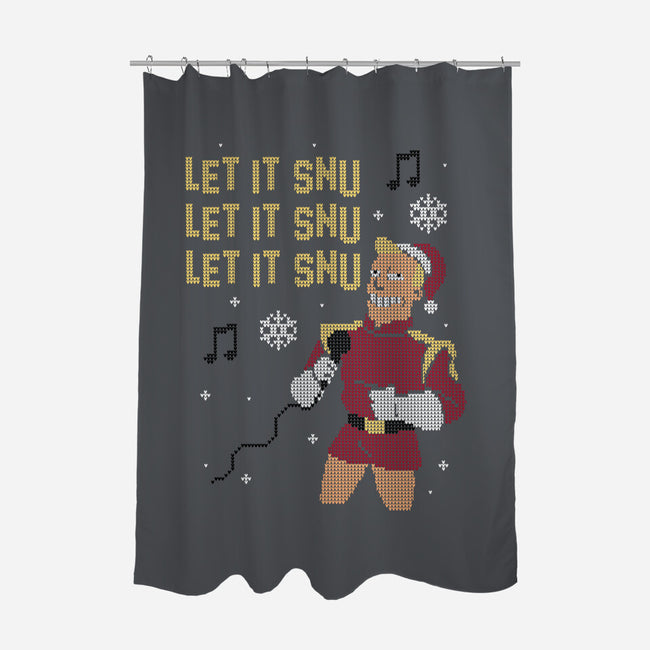 Let It Snu!-none polyester shower curtain-Raffiti