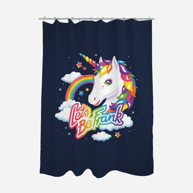 Let's Be Frank-none polyester shower curtain-Kat_Haynes