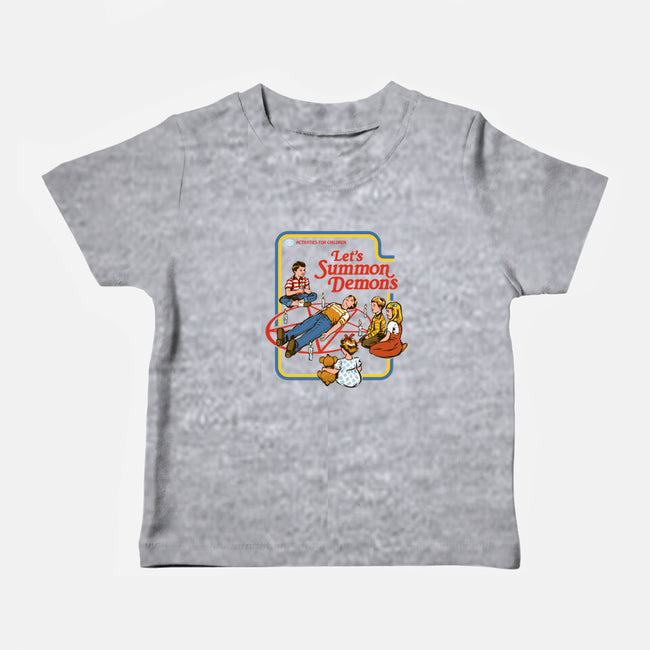 Let's Summon Demons-baby basic tee-Steven Rhodes