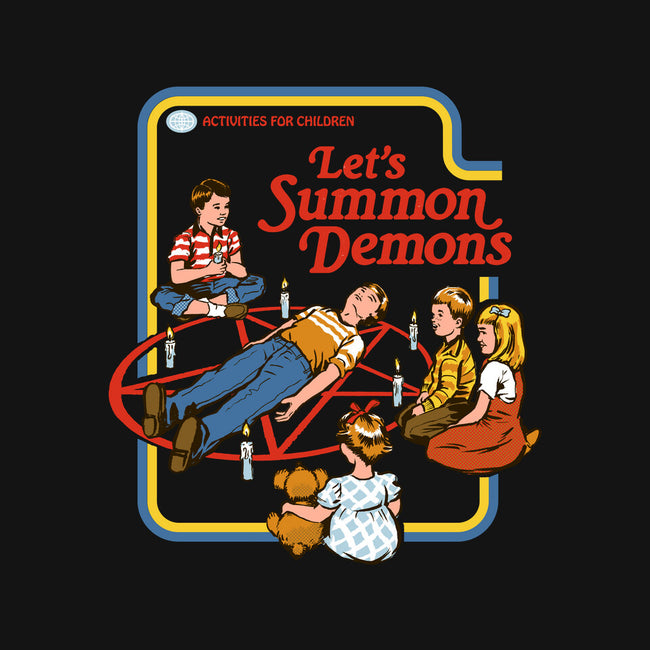 Let's Summon Demons-none polyester shower curtain-Steven Rhodes