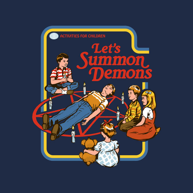 Let's Summon Demons-none polyester shower curtain-Steven Rhodes