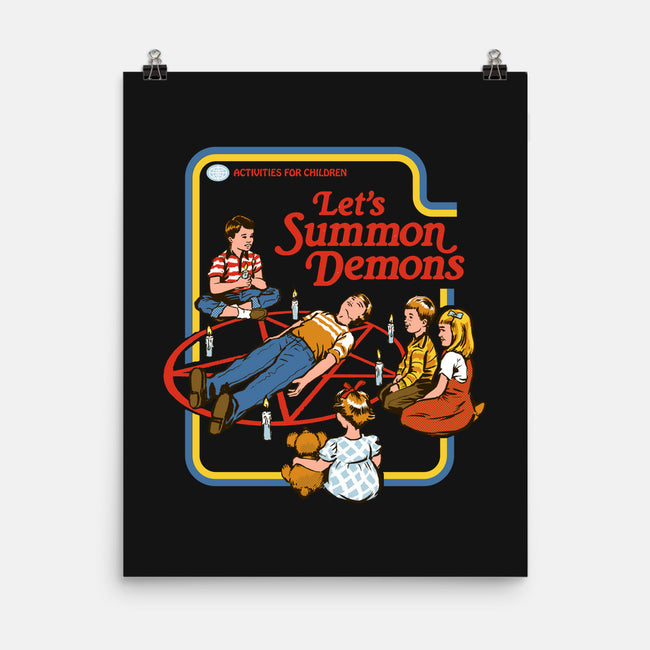 Let's Summon Demons-none matte poster-Steven Rhodes