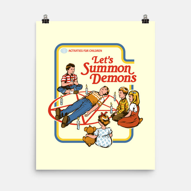 Let's Summon Demons-none matte poster-Steven Rhodes