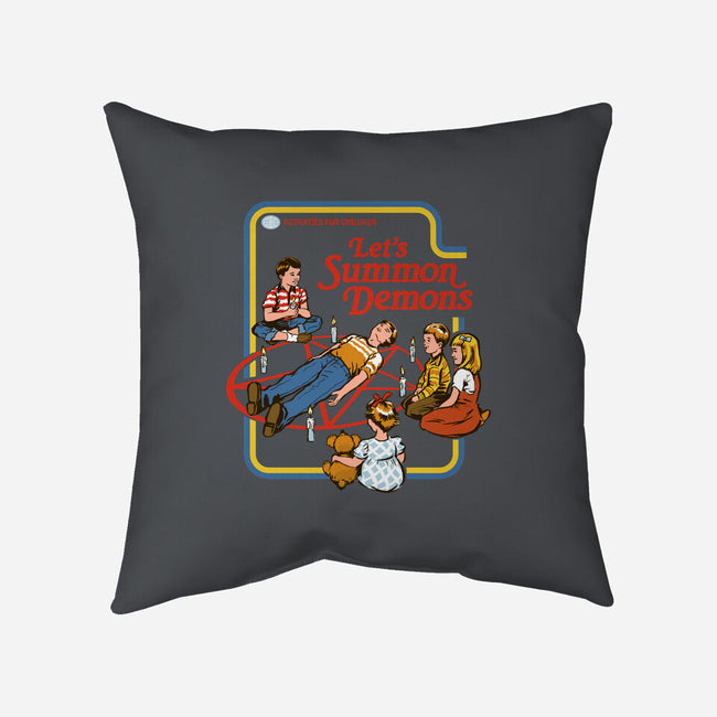 Let's Summon Demons-none removable cover w insert throw pillow-Steven Rhodes