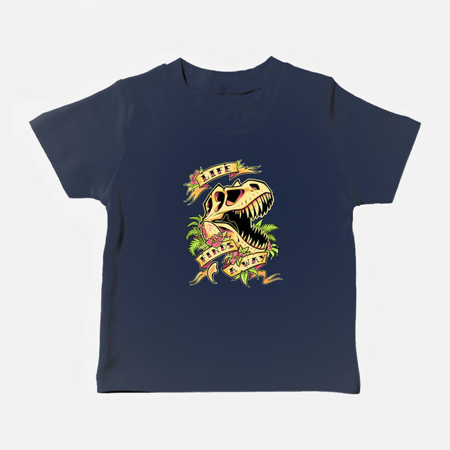 Life Finds a Way-baby basic tee-Squeedge Monster