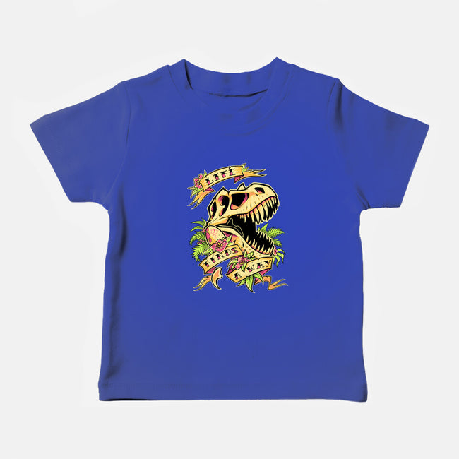 Life Finds a Way-baby basic tee-Squeedge Monster