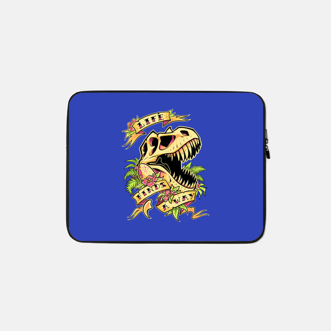 Life Finds a Way-none zippered laptop sleeve-Squeedge Monster