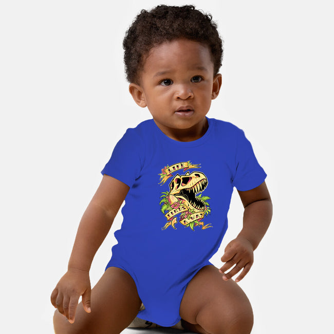 Life Finds a Way-baby basic onesie-Squeedge Monster