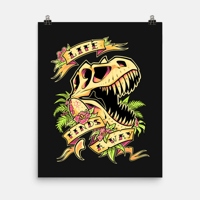 Life Finds a Way-none matte poster-Squeedge Monster