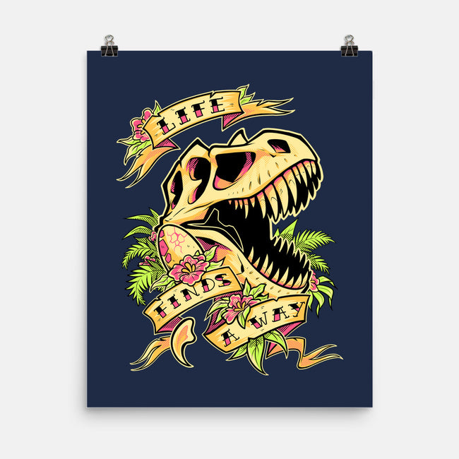 Life Finds a Way-none matte poster-Squeedge Monster