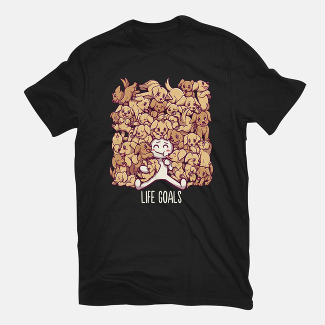 Life Goals-mens heavyweight tee-TechraNova