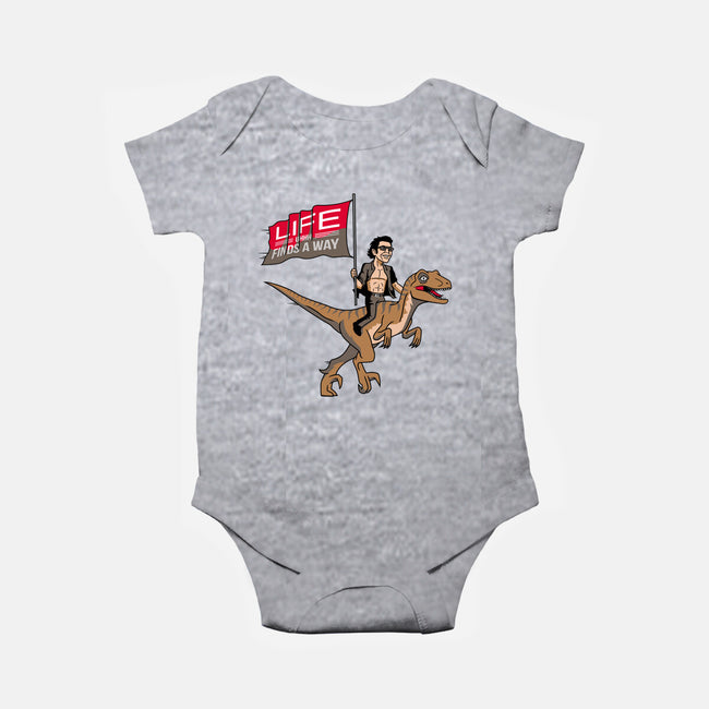 Life Uhhh Finds a Way-baby basic onesie-Ben Douglass