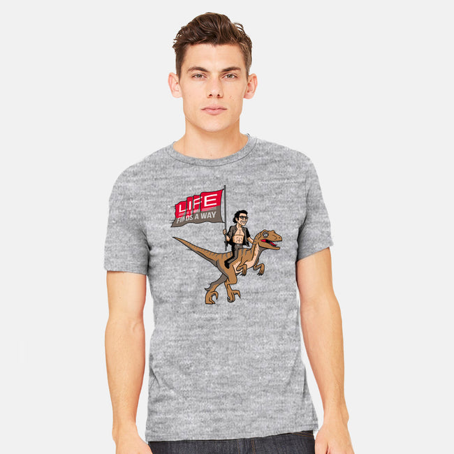 Life Uhhh Finds a Way-mens heavyweight tee-Ben Douglass