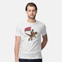 Life Uhhh Finds a Way-mens premium tee-Ben Douglass