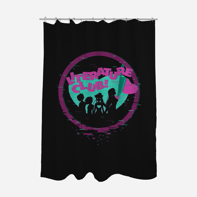Literature Club-none polyester shower curtain-Kat_Haynes