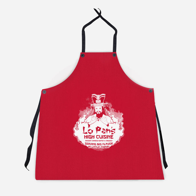 Lo Pan's High Cuisine-unisex kitchen apron-andyhunt