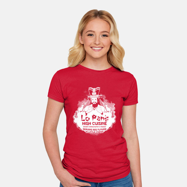 Lo Pan's High Cuisine-womens fitted tee-andyhunt
